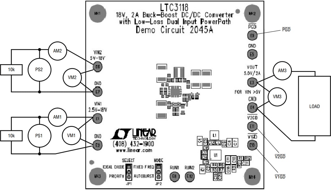Mechanical Drawing - Analog Devices Inc. LTC3118EUFD Demo Board DC2045A Mechanical Drawing - Analog Devices Inc. LTC3118EUFD Demo Board DC2045A