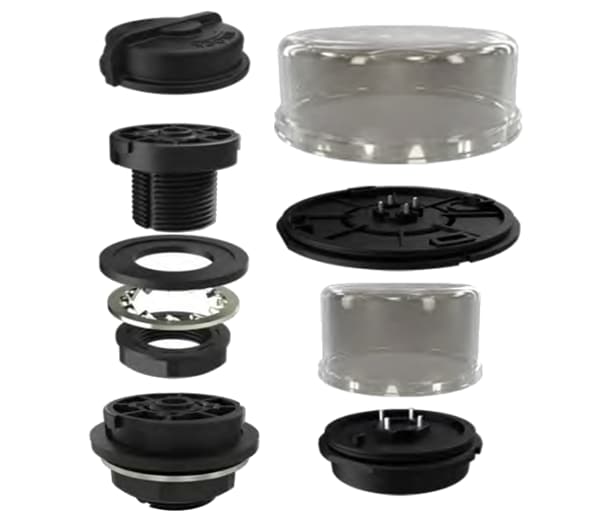 FLS Zhaga Book 18 Receptacles, Bases & Domes - Amphenol FLS Zhaga Book 18 Receptacles, Bases & Domes - Amphenol