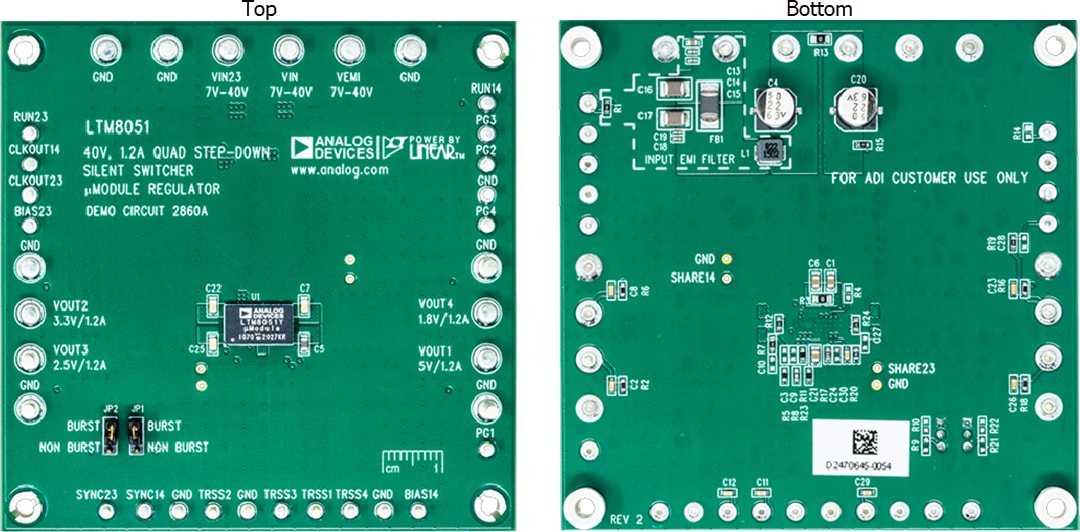 Analog Devices Inc. LTM8051 Demonstration Board (DC2860A) Analog Devices Inc. LTM8051 Demonstration Board (DC2860A)